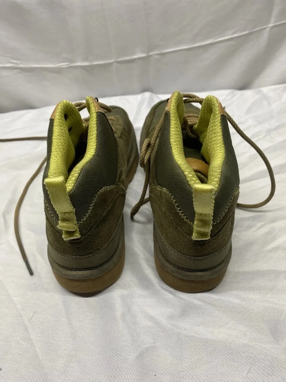 UGG Men's Olive Green and Lime High-Top Casual Boots